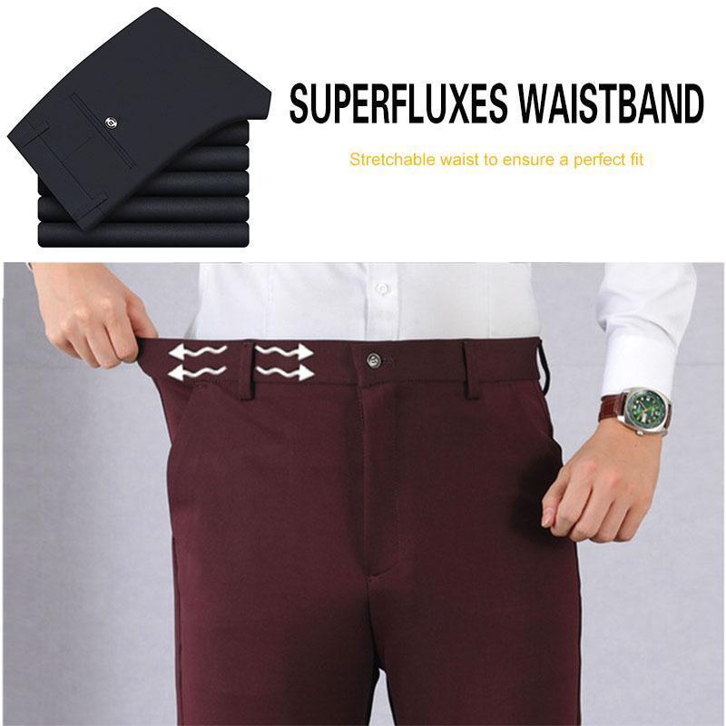 （Compra 2 envío gratis）Pantalones clásicos de hombre de alta elasticidad-6