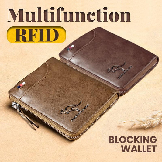 🔥Promoción del Día del Padre🔥Cartera multifunción con bloqueo RFID