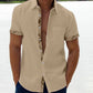 Oferta de verano-49 % OFF🔥--- Camisa informal con botones y cuello a cuadros para hombre
