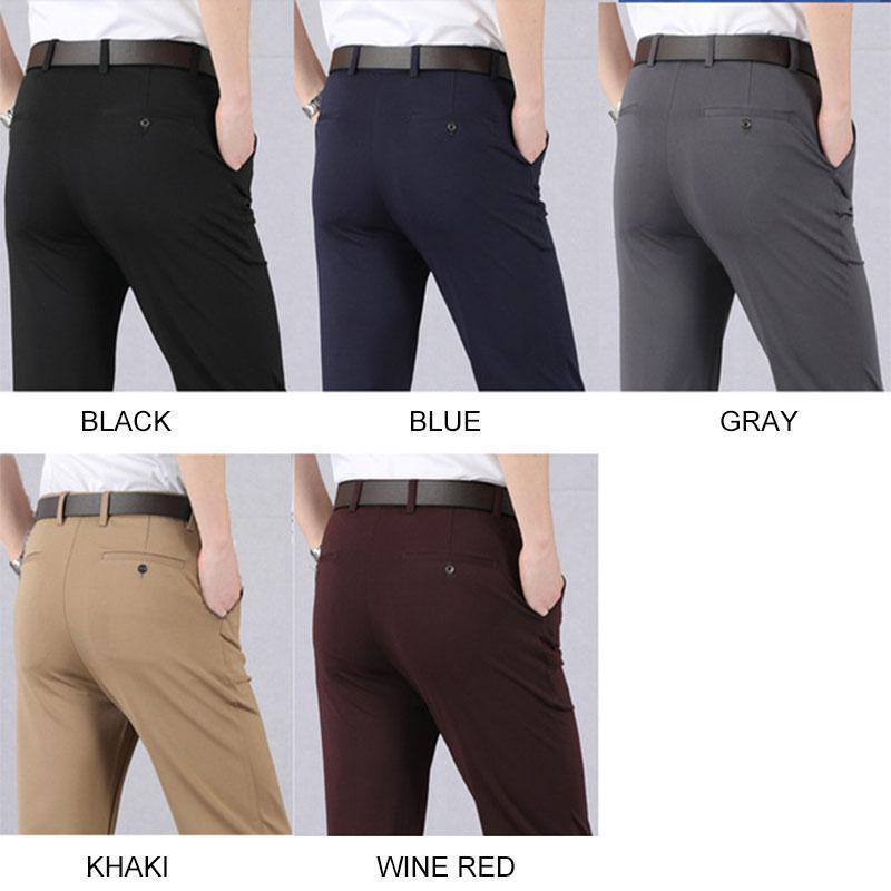（Compra 2 envío gratis）Pantalones clásicos de hombre de alta elasticidad-7