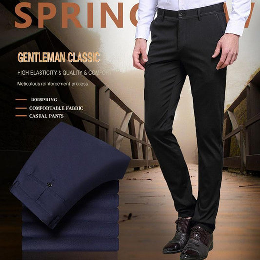 （Compra 2 envío gratis）Pantalones clásicos de hombre de alta elasticidad